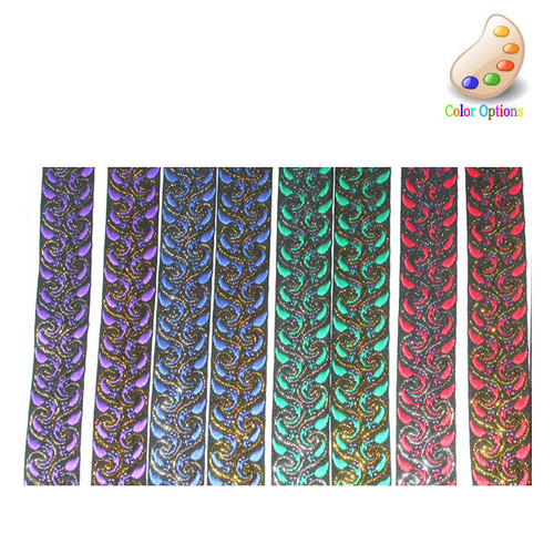 Jacquard Ribbon 1" Chili Pepper Metallic