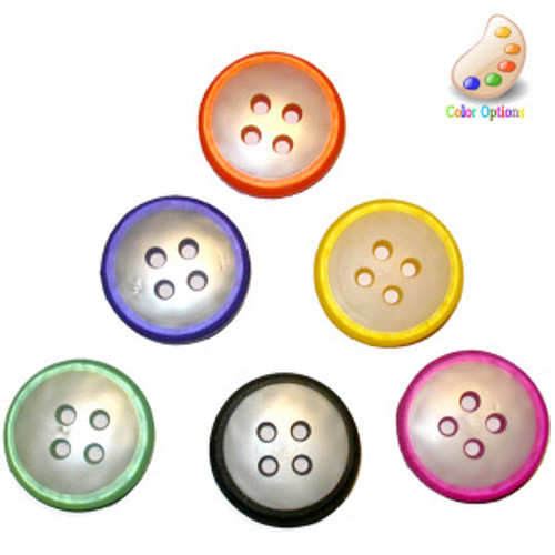 Button 1 3/32" Polyester 4 Hole *Colors* Per Piece