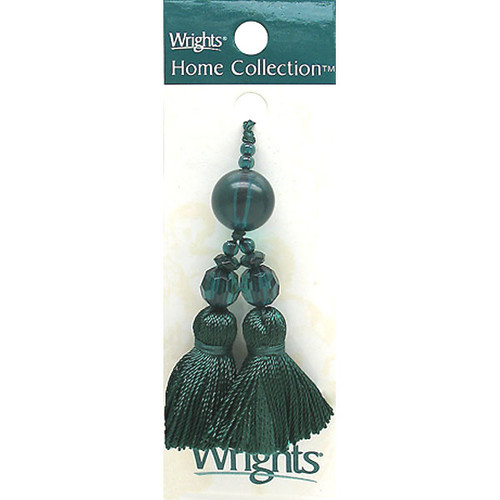 Beaded Tassel 3" Wrights Bottle Green Per Piece