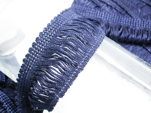 Chainette Fringe 2" Navy Priced per Yard