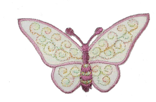 Butterfly 3" Sheer Plum