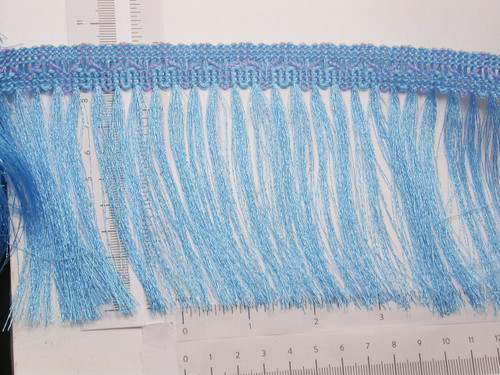 Fringe 4" Blue & Lilac Priced Per Yard