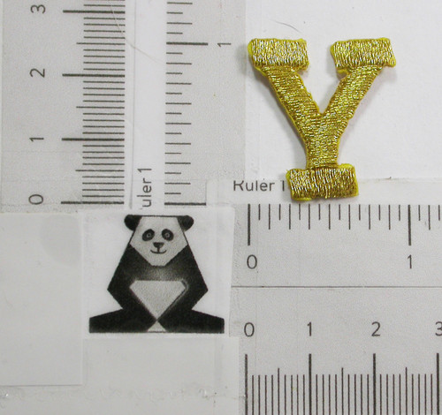 Letter Y 1" Metallic Gold