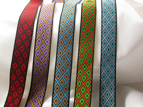 Ghana African Adinkra Woven Jacquard Ribbon tjr1011