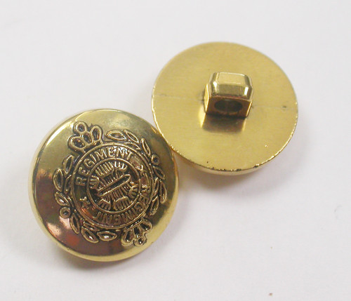 Button 11/16" (17mm) "Regiment"  - Per Piece