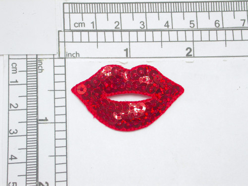 Hot Lips Red Sequin Kiss  Patch Iron On  Applique 

Embroidered & Sequins

Measures 1-3/4" x 1-1/8"    (44mm x 28.6mm)