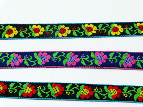 Jacquard Ribbon 3/4" 19mm Spring Flowers Priced per Yard



Cotton Poly Jacquard