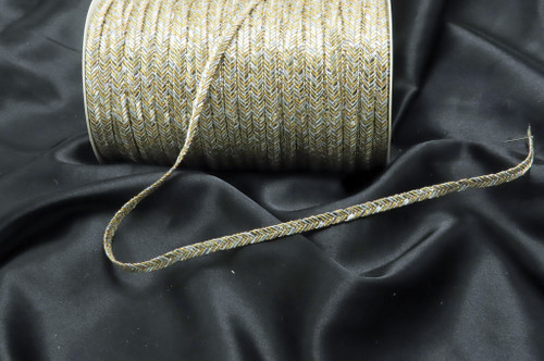 Braid 1/4" 6mm Silver & Bright Gold Per 10 Yards