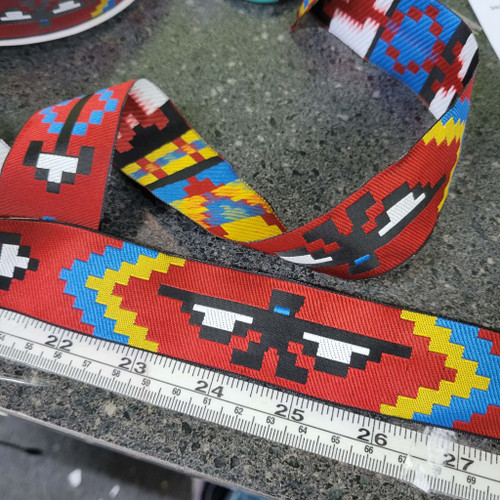 Thunderbird & Arrow Jacquard Ribbon 1 1/4 " (32mm) priced Per Yard