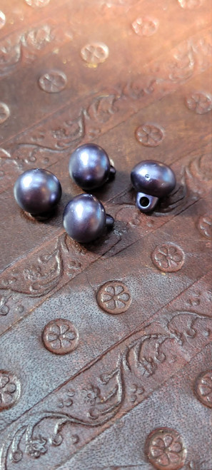 Pearlized Rounded 11mm Shank Buttons 4 Pack