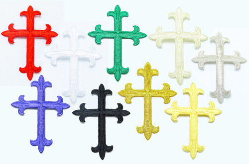 Latin Cross 4" Patch - 4" x 2 7/8" (102mm x 73mm)