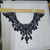 12 Pack Venice Lace Yoke Applique - Black Measures 13 1/2" x 10"