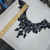 12 Pack Venice Lace Yoke Applique - Black Measures 13 1/2" x 10"
