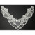 Venise Lace Yoke Applique - Ivory Hearts 10 1/2" X 7 "