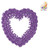 Venise Lace Applique Heart Frame Purple