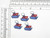 Ship Boat Patch Mini Iron On Embroidered Applique 5 Pack