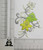 Flower Spray Lime/Yellow Right