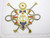 Large Nautical Emblem Patch Embroidered Applique 8 1/2" x 7 1/4"