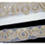 Sheer 2" White & Gold Sequin Trim 10 Yards