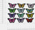 Butterfly Monarch 7/8"  Iron On Patch Applique *Colors*