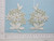 Beaded Bridal Flower Spray Pair Off White & Metallic Gold Iron On Patch Applique -