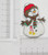 Snowman Green Red Scarf