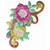 Floral Spray w Venise Lace Accent.