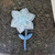 12 x Iron On Patch Applique - Organdy Flower with Stem Blue
Measures 1 1/2" across x 2 5/8" high