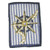 Nautical Stripes Patch Compass Star.