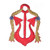 Red Anchor with Gold & Blue Rope