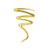 Metallic Gold Squiggle