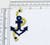 Anchor Gold Rope Nautical Iron on Applique Navy Blue
Fully Embroidered
Measures 1 1/2" across x 3 1/4" high