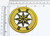 Compass in Metallic Gold Nautical Iron On Patch

Fully Embroidered
Measures 3" across