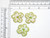 Brocade Flower with Bead Iron On Embroidered Applique
Brocade Fabric with Green & Tan Embroidery and central Green Glass Seed Bead Accents
Measures 1 7/16" across