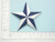 Nautical Blue White Star Iron On Embroidered Patch Applique