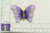Iron On Patch Applique - Graduating Color Butterfly Lilac
Fully embroidered in rayon threads with Metallic Gold detailing

Measures 2 1/2" across x 1 7/8" high approximately
