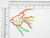Fish Outline Colorful Iron On Patch Applique
