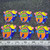 Animated Alarm Clock Iron On Applique 6 pACK