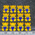 Yellow Bear Iron On Patch - Embroidered Applique 12 Pack
