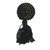 Circle Frog Tassel - Black and Gold