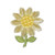 Velvet  10 Petal Flower Yellow