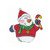 Snow Man Patch Santa Suit  Applique 4" (102mm) x 2 1/8" (54mm)