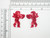 Cherub Cupid Sequin Pair Iron on Appliques