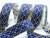 Jacquard Ribbon 1 3/8" Floral & Metallic Gold Colors Per Yard