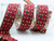 Jacquard Ribbon 1 3/8" Floral & Metallic Gold Colors Per Yard