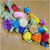Satin Ribbon Cabbage Roses with  Leaf 1 1/4" (32MM) x 3/4" (19mm) 25 Pack *NEW COLORS*