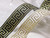 Jacquard Ribbon 1 9/16" Metallic Gold & Black Greek Key Per Yard