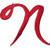 Script Red Letter N