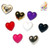 Button 17/32" Shank Heart *Colors* - Per Each