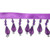 Beaded Fringe 1" Purple